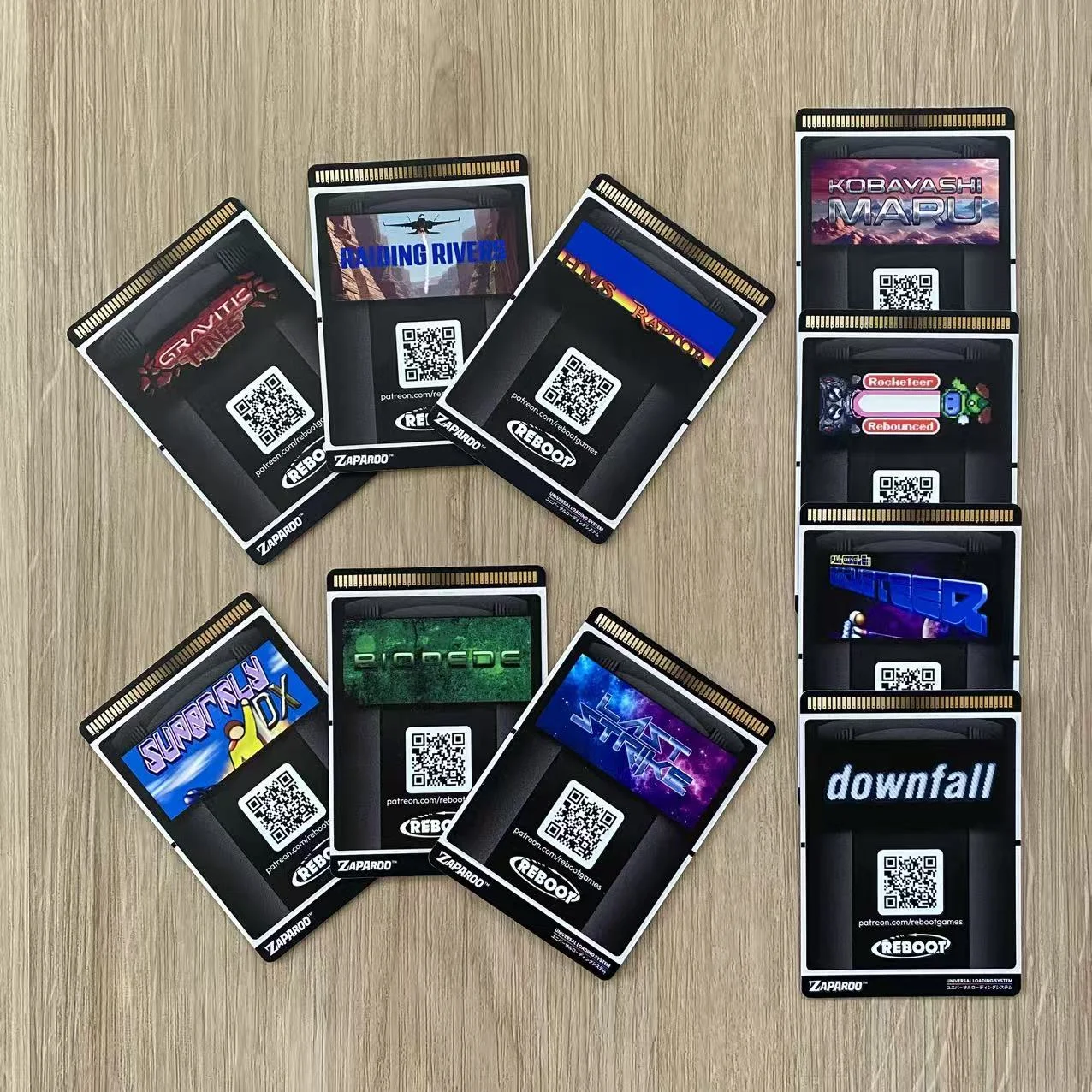 Printed NFC game cards with custom artwork